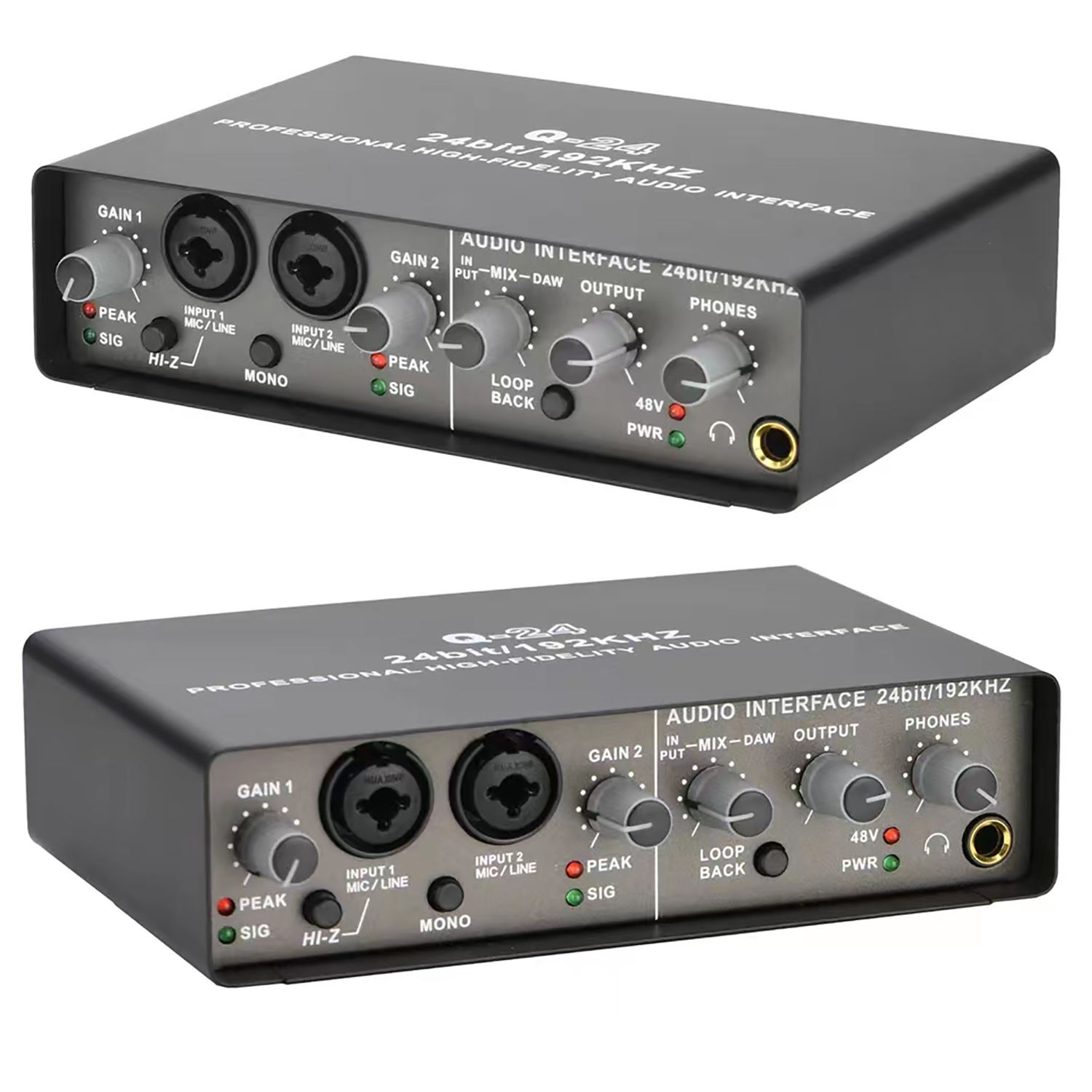 Usb Sound Card External - Interfaccia audio USB professionale 6.35 XLR,