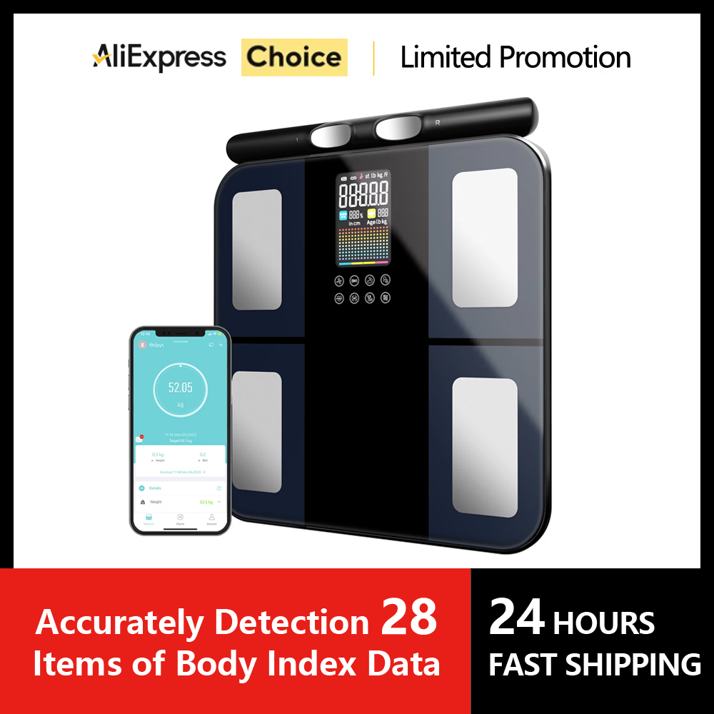 Body Fat Scale Smart - Bilancia Digitale Intelligente per Composizione Corporea,